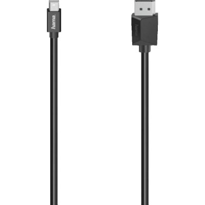 HAMA C&acirc;ble vid&eacute;o, mini fiche DP - fiche Display Port, Ultra-HD 4K, 1,50 m