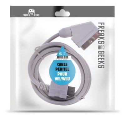 TRADE INVADERS C&acirc;ble Vid&eacute;o P&eacute;ritel Gris pour Nintendo Wii et Nintendo Wii U