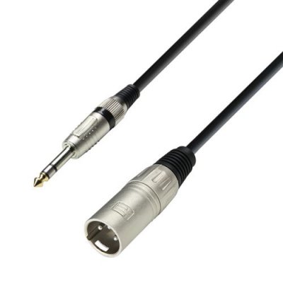 ADAM HALL C&acirc;ble xlr Macho a jack 6,3 St&eacute;r&eacute;o 6mts