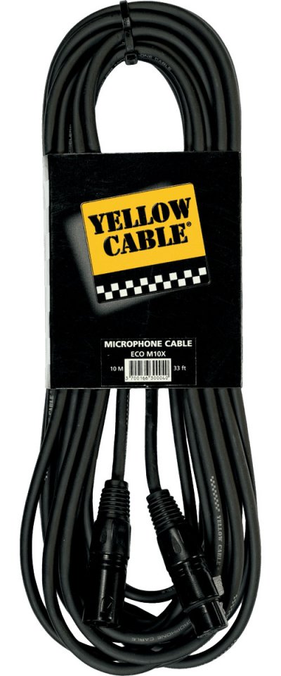 YELLOW CABLE C&acirc;ble xlr - xlr 10 m - yellow c&acirc;ble m10x