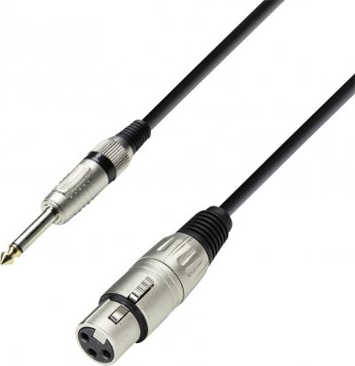 ADAM HALL C&acirc;ble xlrf / jack 6.35mm 1m AH CABLES