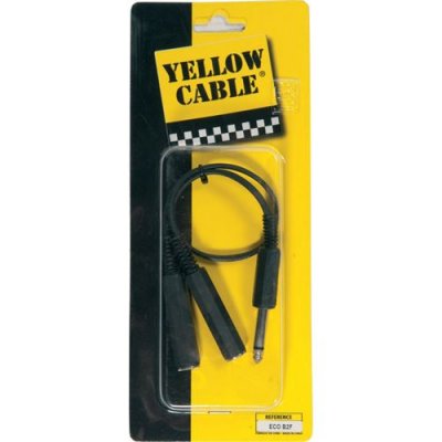 YELLOW CABLE C&acirc;bles 1 jack m&acirc;le - 2 jacks femelles - Yellow C&acirc;ble B2F