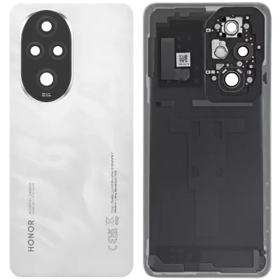 HONOR Cache Batterie Original pour Smartphone 200 Pro Plastique Rigide  Blanc / Noir