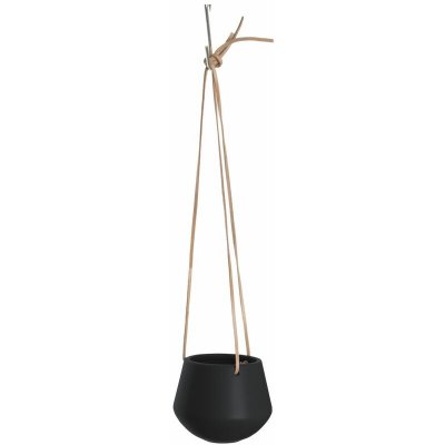 PRESENT TIME Cache-pot design suspendu small Skittle - H. 66 cm - Noir