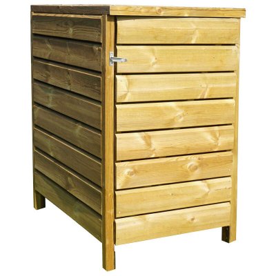 CERLAND Cache poubelle Neston bois, H.28 x L.61 cm