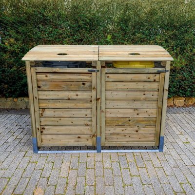CEMONJARDIN Cache-poubelles manille double
