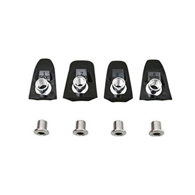SPECIALITES TA Cache visserie plateau x110 compatible shimano105/5800 noir ta (x4)
