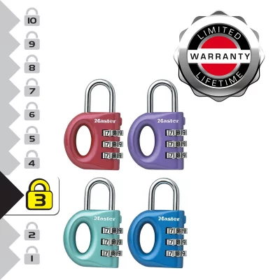 MASTER LOCK Cadenas 32mm &agrave; combinaison personnalisable -  - 633d