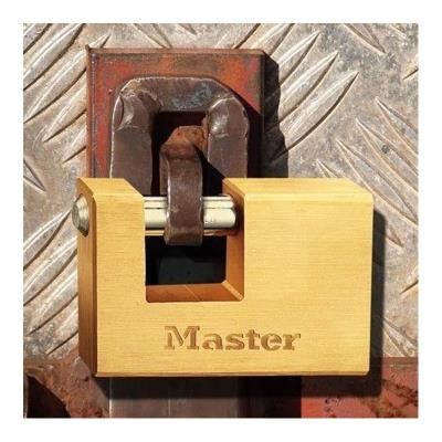 MASTER LOCK Cadenas &agrave; cl&eacute; laiton massif 76mm anse d.11xh.14mm 5 goupilles