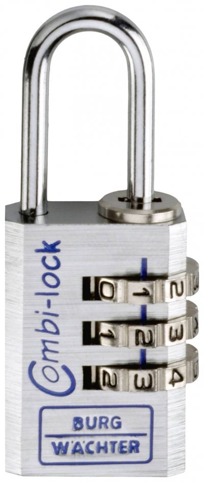 BURG WACHTER Cadenas &agrave; combinaison Combi Lock 90 Chromo B.20mm Alu.3
