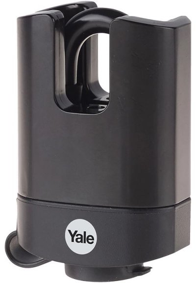 YALE Cadenas acier lamin&eacute; protection thermoplastique 52 mm, anse prot&eacute;g&eacute;e acier c&eacute;ment&eacute;, 3 cl&eacute;s