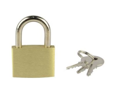 BRUDER MANNESMANN Cadenas Br&uuml;der Mannesmann 413-30 or-jaune avec serrure &agrave; cl&eacute;