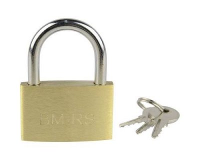 BRUDER MANNESMANN Cadenas Br&uuml;der Mannesmann M 413-40 or-jaune avec serrure &agrave; cl&eacute;