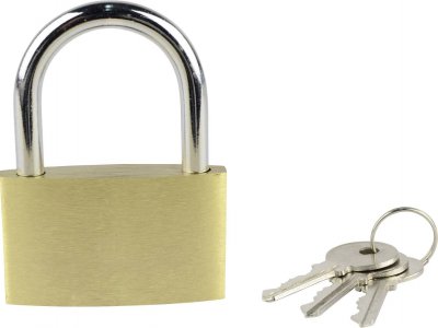 BRUDER MANNESMANN Cadenas Br&uuml;der Mannesmann M 413-50 or-jaune avec serrure &agrave; cl&eacute;