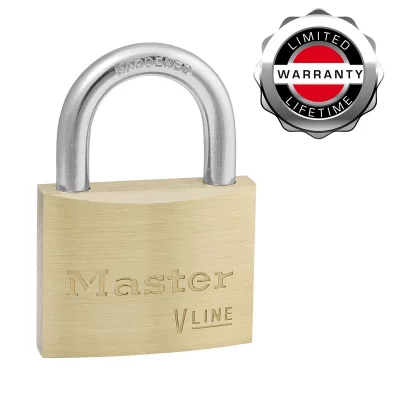 MASTER LOCK Cadenas en laiton v-line de 25 mm - mod&egrave;le n&deg; 4150 - 