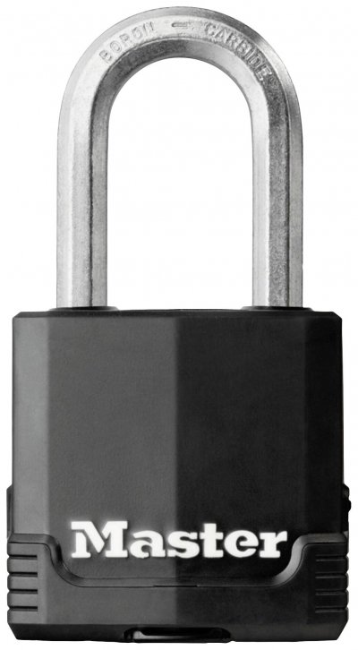 MASTER LOCK Cadenas haute s&eacute;curit&eacute; &agrave; cl&eacute; acier-zinc 49mm anse d.8xh.38mm 4 cl&eacute;s
