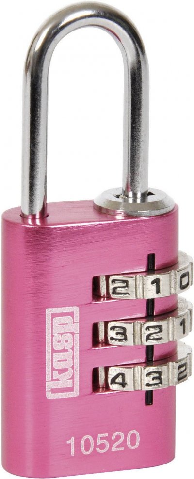 KASP Cadenas  K10520PIND rose avec serrure &agrave; combinaison