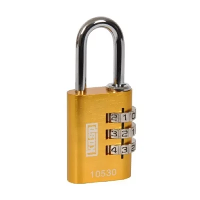 KASP Cadenas  K10530YELD jaune avec serrure &agrave; combinaison