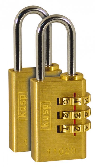 KASP Cadenas  K11020D2 or-jaune avec serrure &agrave; combinaison