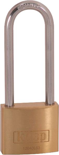 KASP Cadenas  K12040L63D or-jaune avec serrure &agrave; cl&eacute;