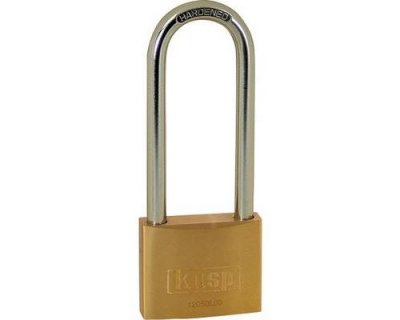 KASP Cadenas  K12050L80D or-jaune avec serrure &agrave; cl&eacute;