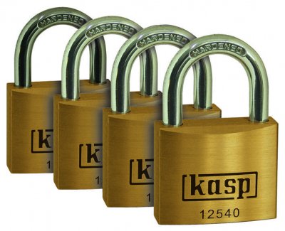 KASP Cadenas  K12520D4 or-jaune avec serrure &agrave; cl&eacute;