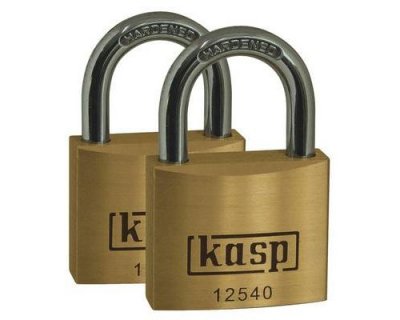 KASP Cadenas  K12550D2 or-jaune avec serrure &agrave; cl&eacute;