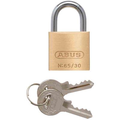 GENERIQUE Cadenas laiton massif s'entrouvrant s&eacute;rie 65 Abus - Longueur 30 mm