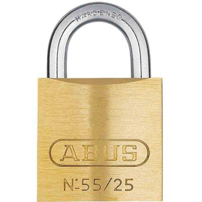 ABUS Cadenas laiton massif s&eacute;rie 55  - Anse 17 mm - Longueur 35 mm