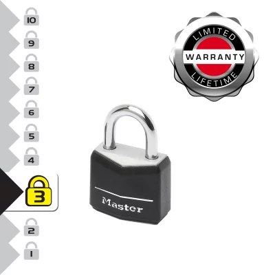MASTER LOCK Cadenas  lot 2 aluminium noir 20 mm