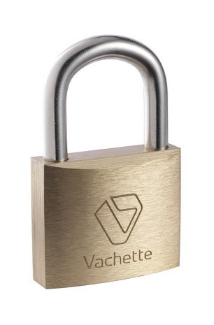 VACHETTE Cadenas s&ucirc;ret&eacute; Ajax 1322-40  - laiton &agrave; goupille - 15388000