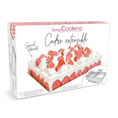 SCRAPCOOKING Cadre &agrave; p&acirc;tisserie extensible - rectangle - 
