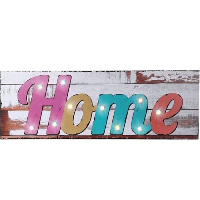 OUT OF THE BLUE Cadre en toile Rectangulaire lumineux HOME 90 cm