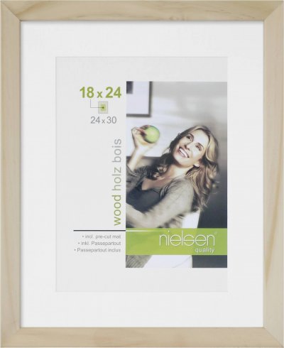 NIELSEN DESIGN Cadre Nielsen Apollo bois naturel passe-partout - 24 x 30 cm