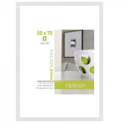 NIELSEN DESIGN Cadre Nielsen - Apollon - Bois - Blanc - 50 X 70 Cm