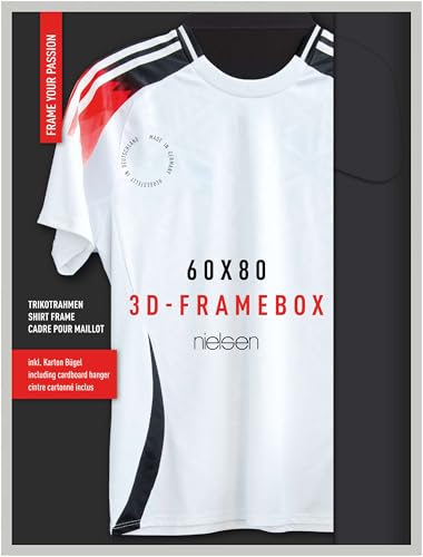 Cadre Nielsen pour Maillot de foot argent 60 x 80 cm