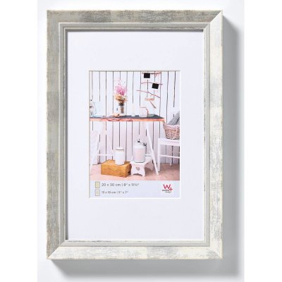 WALTHER Cadre photo Chalet 30x40 cm pour 20x30 cm plastique blanc EL040W