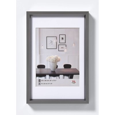 AC DECO Cadre photo imitation acier Steel Style - 15 x 20 cm - Gris