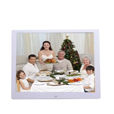 YONIS Cadre Photo Num&eacute;rique 14 pouces Ecran LED 4:3 Album Digital + SD 8Go Blanc