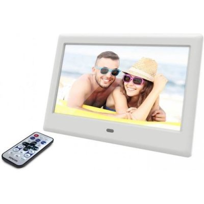SENCOR Cadre photo num&eacute;rique - - SDF 782WH - 7 pouces - 1024x600 - Lecteur multim&eacute;dia