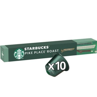 STARBUCKS Caf&eacute; Capsules compatibles NESPRESSO Pike Place Roast Intensit&eacute; 7