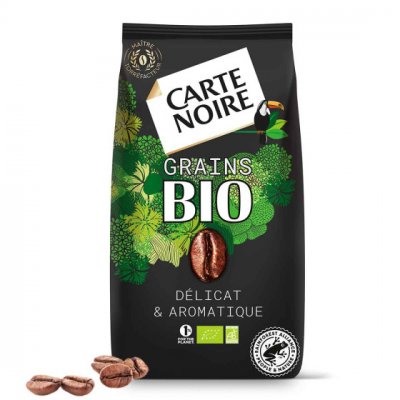 CARTE NOIRE Caf&eacute; en grains  bio - paquet de 1 kg - 