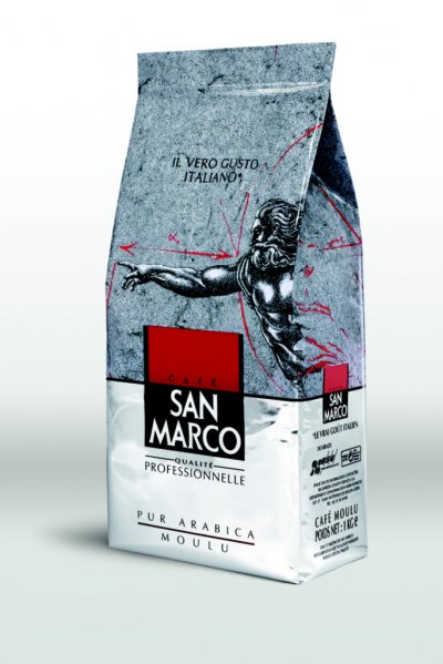 SAN MARCO Caf&eacute; moulu extra fin  100% Arabica - Intensit&eacute; 7 - Paquet 1kg