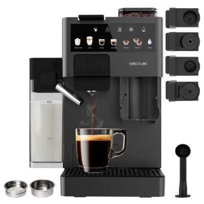 CECOTEC Cafeti&egrave;re &agrave; capsules -  - Freestyle Grind & Latte - 1400W - 20 bars - 1.6L