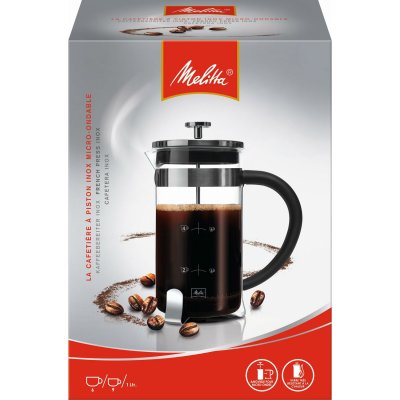 MELITTA Cafeti&egrave;re &agrave; piston 8 tasses - chrome