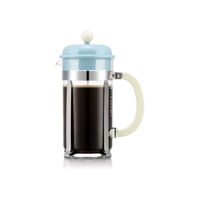 BODUM Cafeti&egrave;re &agrave; piston  Caffettiera 1 L 8 tasses verre bleu - Neuf