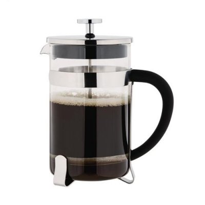OLYMPIA Cafeti&egrave;re &agrave; piston en acier inoxydable  6 tasses - - verre/inox