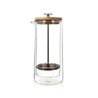 OGO Cafeti&egrave;re &agrave; piston en verre double paroi 800 ml