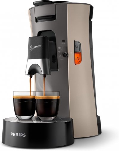 PHILIPS Cafeti&egrave;re dosettes 3 intensit&eacute;s Noir Crema Plus