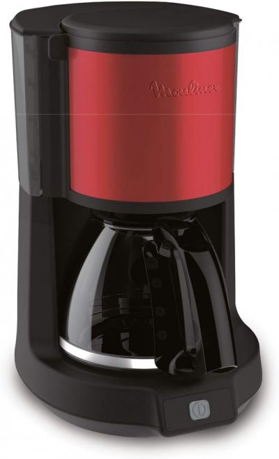 MOULINEX Cafeti&egrave;re &Eacute;lectrique De 1,25l Pour 15 Tasses 1000w Rouge Noir